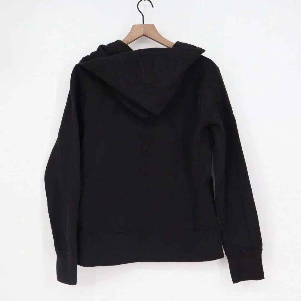 American Giant Black Full Zip Hoodie Sportswear Company Women Size L 100% Cotton - Picture 6 of 7